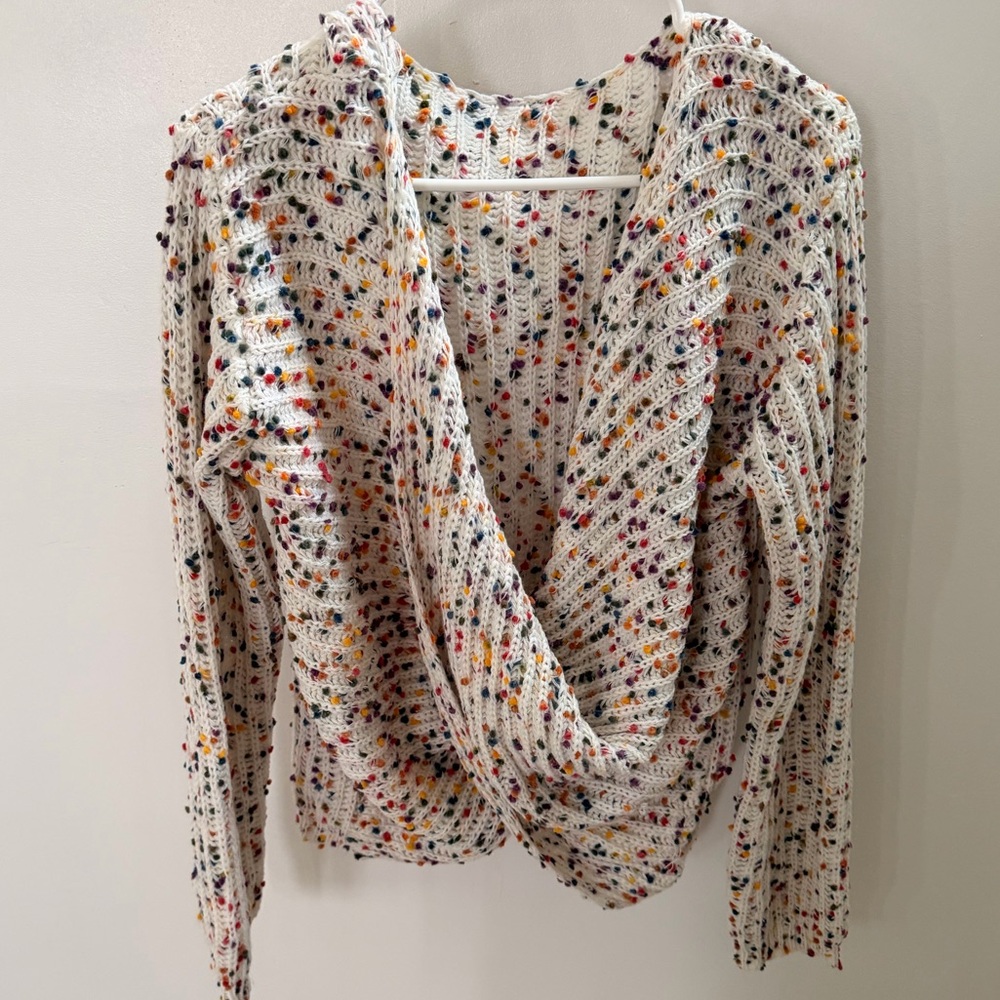 Elegant Multicolor Knit Women's Sweater